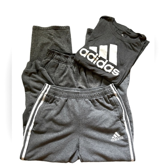 adidas Dark Gray Track Pants & Joggers Set - Picture 1 of 5